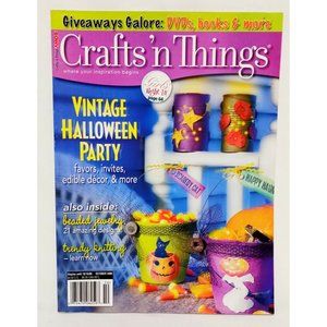Crafts 'n things Magazine October 2006 Halloween Beaded Jewelry Learn Kitting